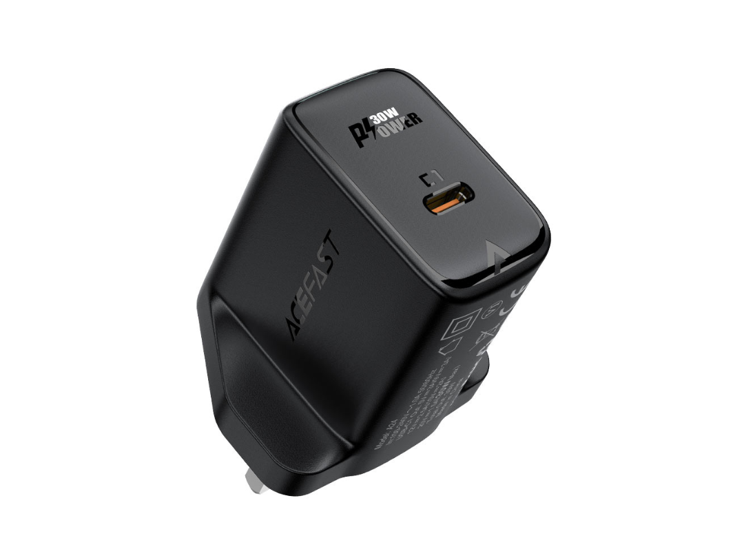 ACEFAST A24 GaN PD30W Wall Charger - USB-C, UK Plug, Compact & Safe ACEFAST A24 GaN PD30W Wall Charger - USB-C, UK Plug, Compact & Safe